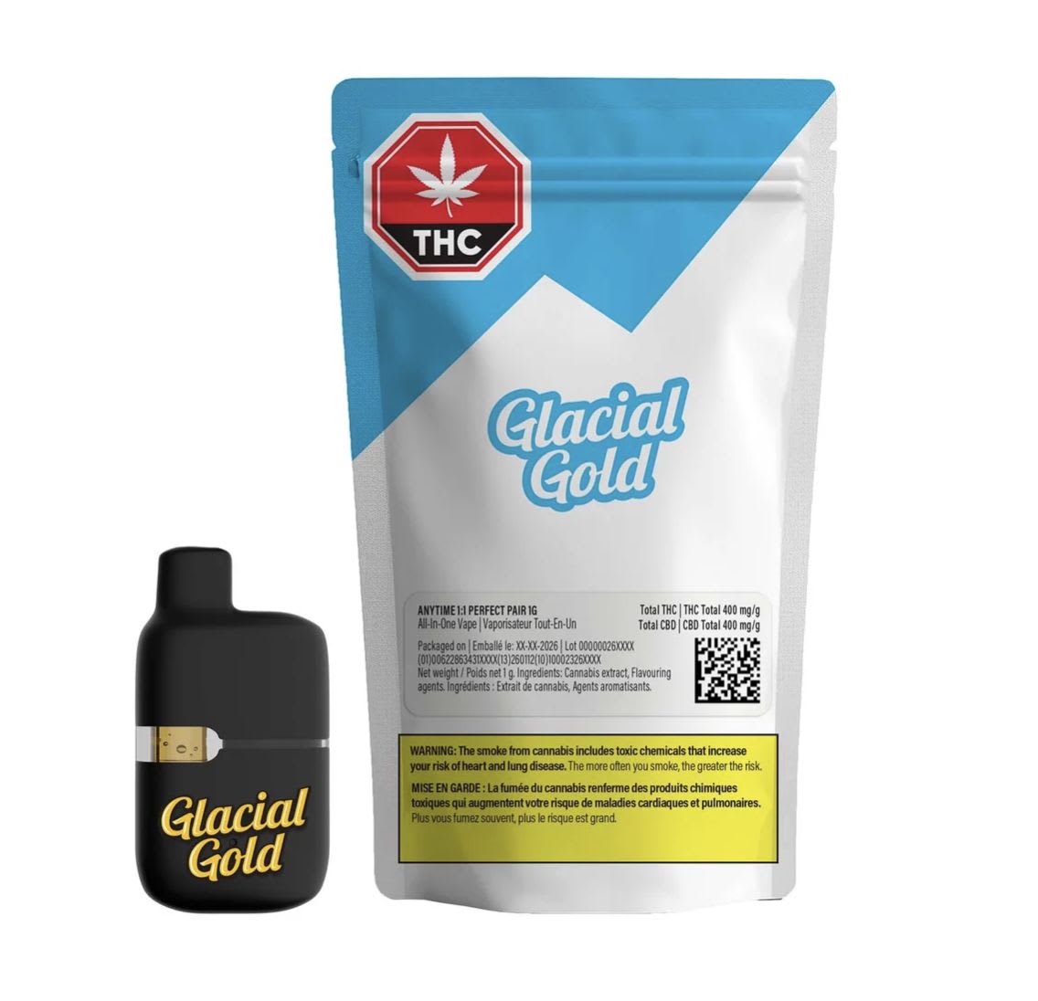Glacial Gold - Cartridges & Kits - Anytime - 1:1 Perfect Pear Disposable - 1g