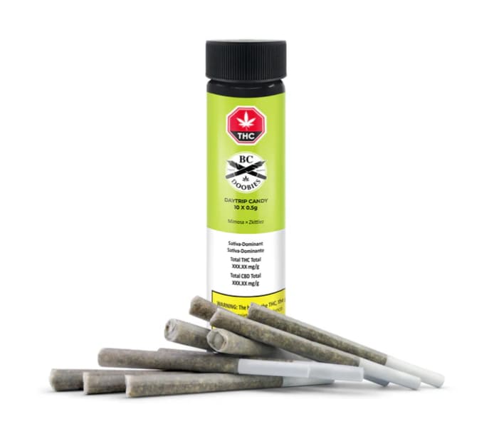 BC Doobies - Daytrip Candy Pre-Rolls - 10 x 0.5g
