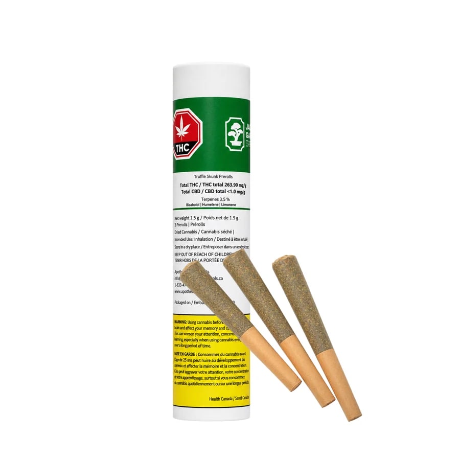 Jade Garden - Truffle Skunk Pre-Rolls - 3 x 0.5g