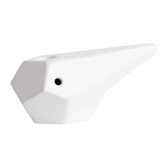 BRNT Designs - Pipes - Prism Ceramic Pipe - White