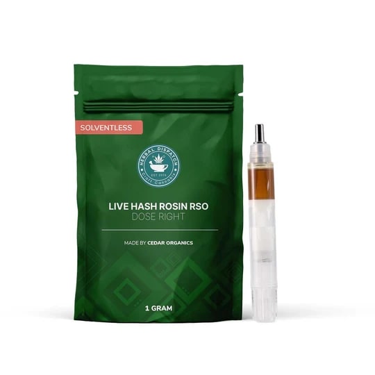 Herbal Dispatch - Live Hash Rosin RSO - LIVE HASH ROSIN RSO - 1g