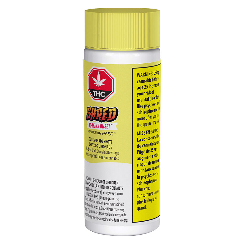 Shred - Beverages - Shotz - OG Lemonade - 65ml