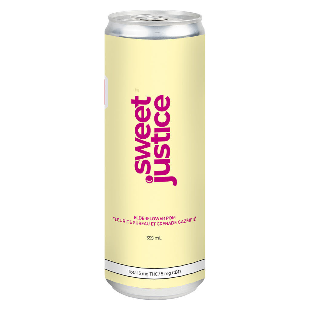 Sweet Justice - Beverages - 1:1 CBD Elderflower Pom
