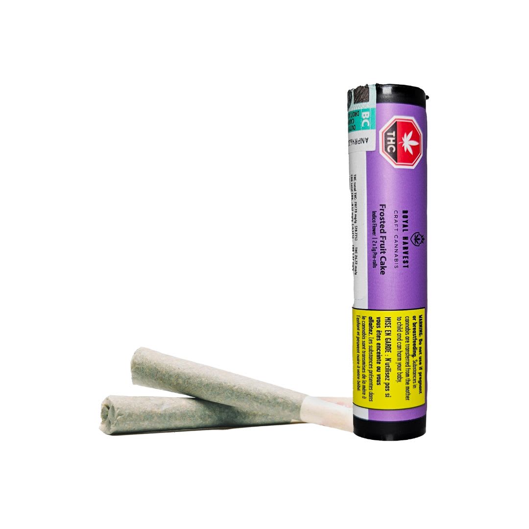 Royal Harvest Craft Cannabis - Frosted Fruit Cake Pre-Rolls - 2 x 1g