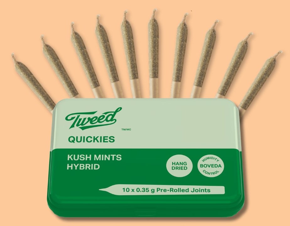 Tweed - Quickies Kush Mints Pre-Rolls
