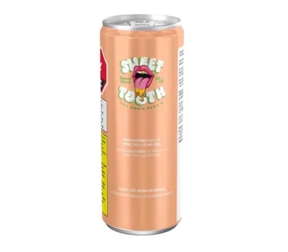 SWEETTOOTH - Beverages - Live Rosin Peach Ginger Ale 1:2 THC:CBG