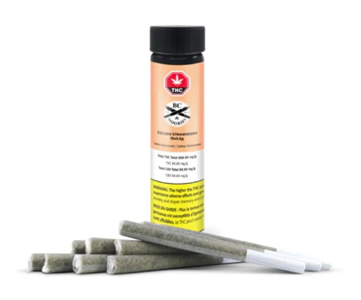 Golden Strawberry Pre-Rolls
