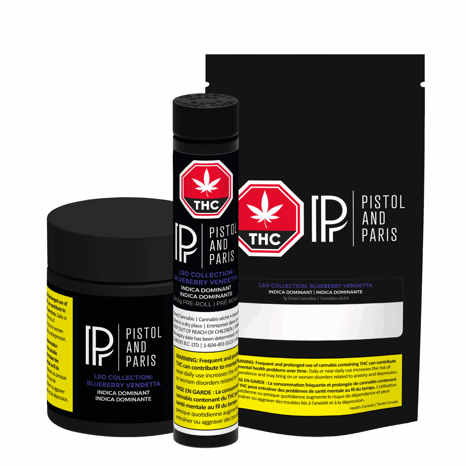 Pistol & Paris - Blueberry Vendetta Pre-Rolls