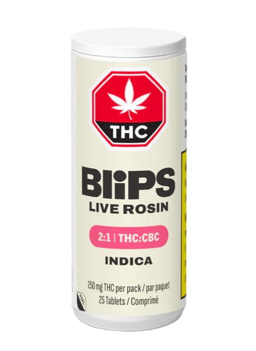Indiva - Capsules - 1:2 CBC Blips Live Rosin Tablets - x 25